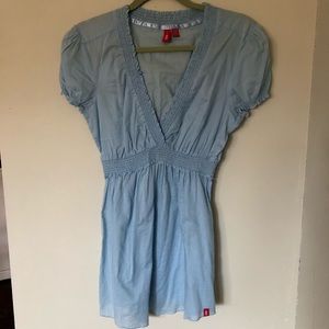 Esprit short sleeve top light blue size large